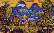 Maurice Prendergast Blue Mountains oil